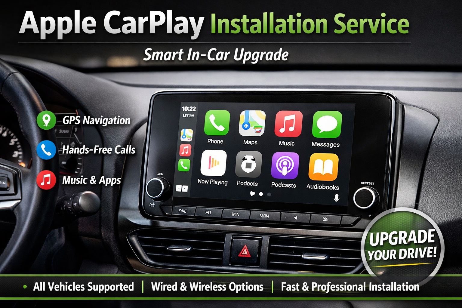 Apple CarPlay Installation Service – Smart In-Car Upgrade