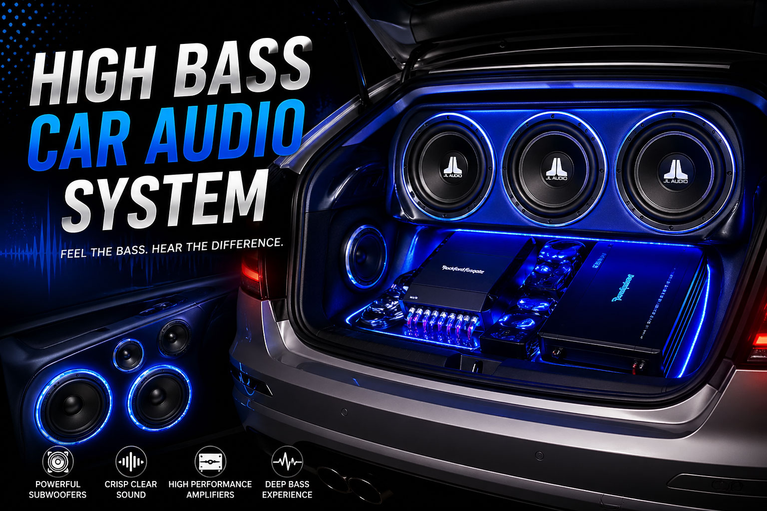 High Bass Car Audio System